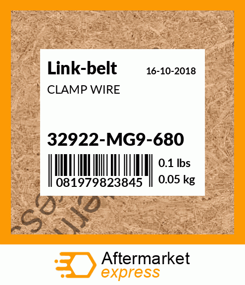 CLAMP WIRE 32922-MG9-680