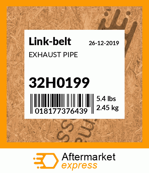 EXHAUST PIPE 32H0199