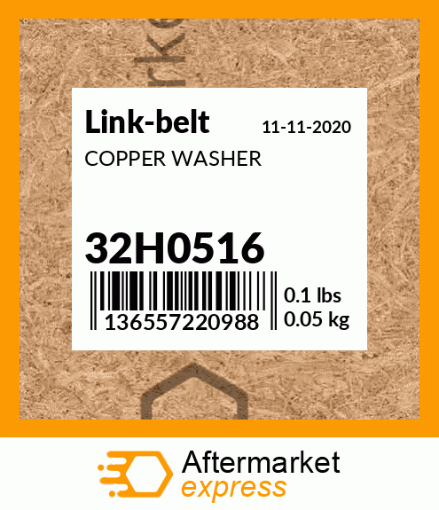 COPPER WASHER 32H0516