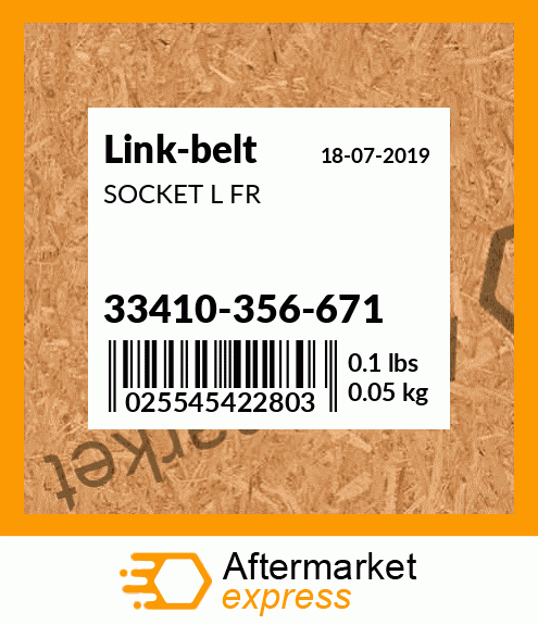 SOCKET L FR 33410-356-671