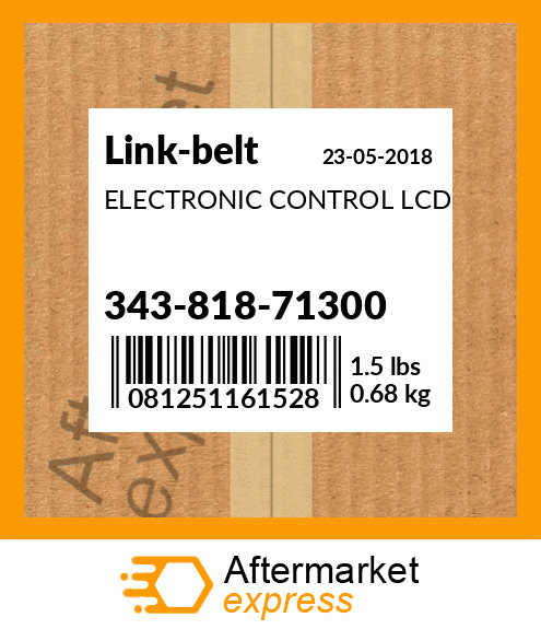ELECTRONIC CONTROL LCD 343-818-71300