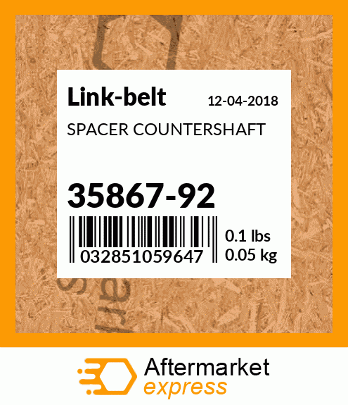 SPACER COUNTERSHAFT 35867-92