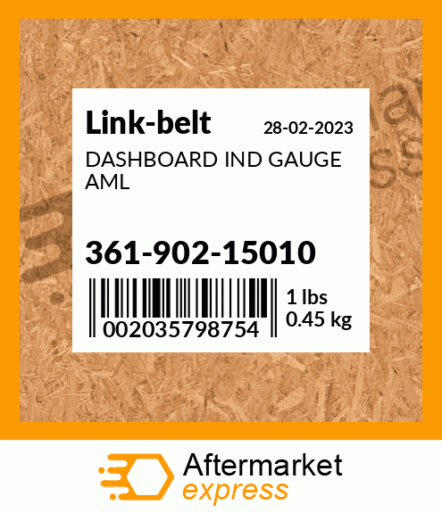 DASHBOARD IND GAUGE AML 361-902-15010