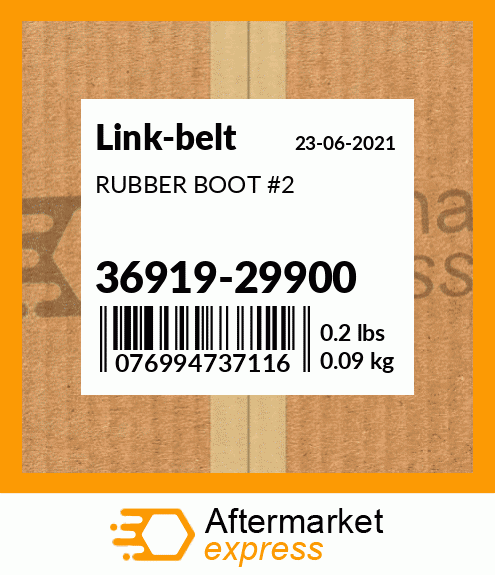 RUBBER BOOT #2 36919-29900