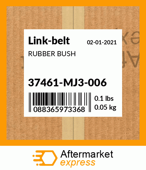 RUBBER BUSH 37461-MJ3-006
