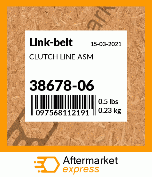 CLUTCH LINE ASM 38678-06