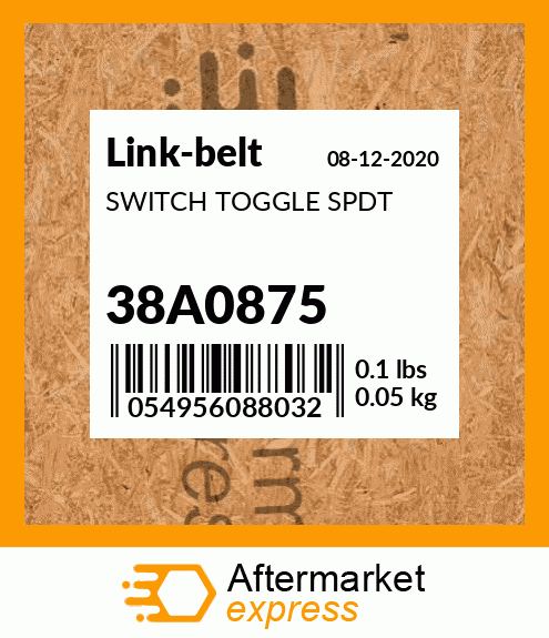 SWITCH TOGGLE SPDT 38A0875