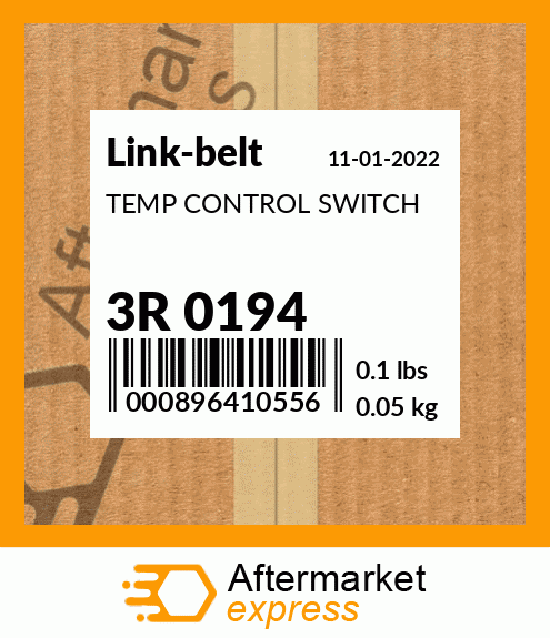 TEMP CONTROL SWITCH 3R 0194