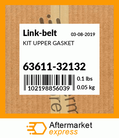 KIT UPPER GASKET 63611-32132