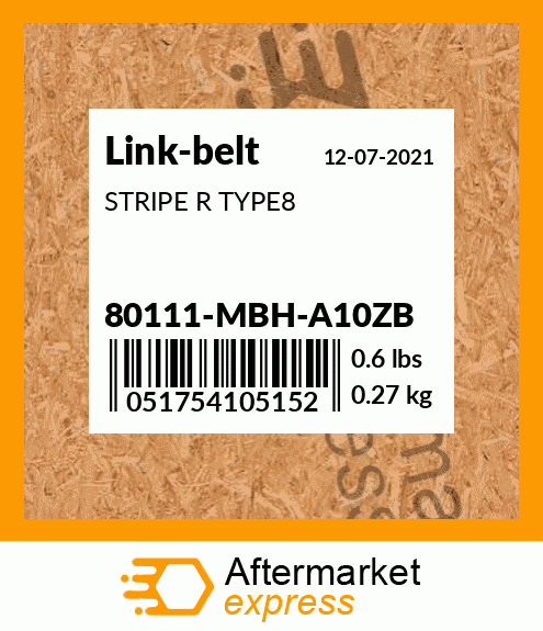 STRIPE R TYPE8 80111-MBH-A10ZB