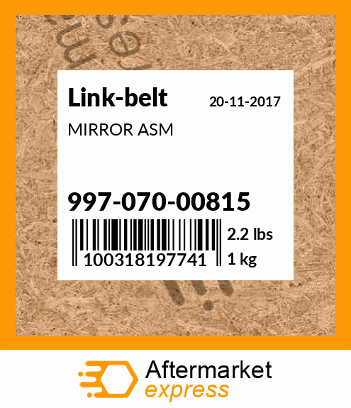 MIRROR ASM 997-070-00815