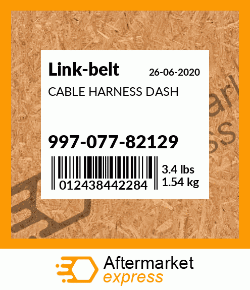 CABLE HARNESS DASH 997-077-82129