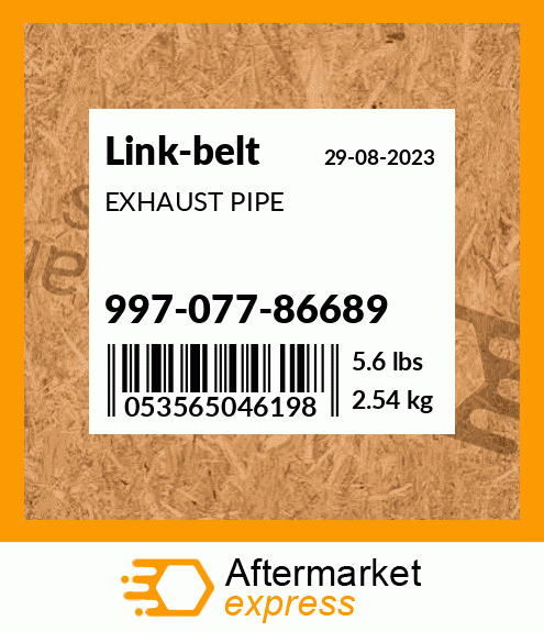 EXHAUST PIPE 997-077-86689