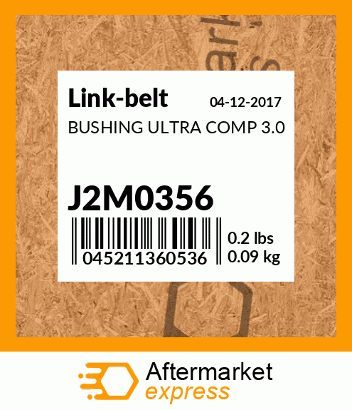 BUSHING ULTRA COMP 3.0 J2M0356
