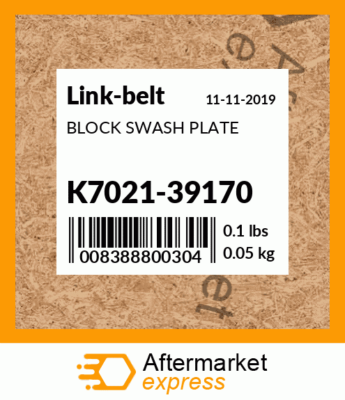 BLOCK SWASH PLATE K7021-39170