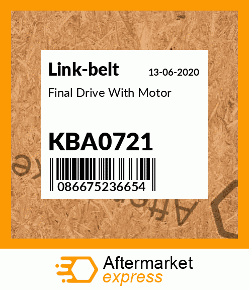 Final Drive With Motor KBA0721