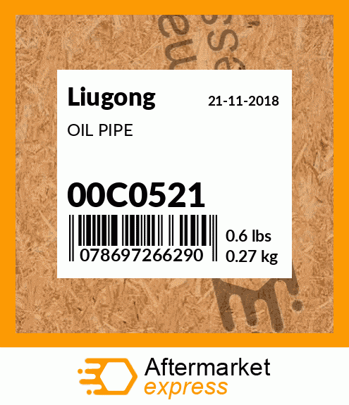 OIL PIPE 00C0521