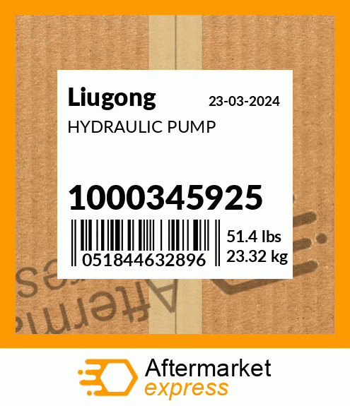 HYDRAULIC PUMP 1000345925