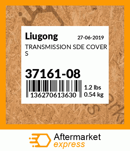 TRANSMISSION SDE COVER S 37161-08