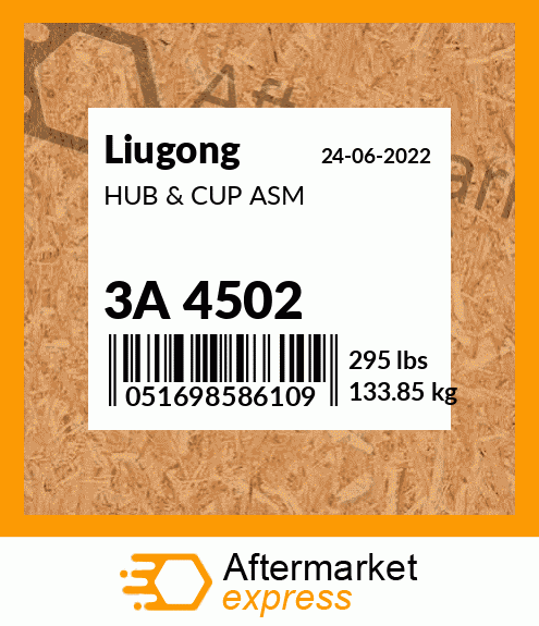 HUB & CUP ASM 3A 4502