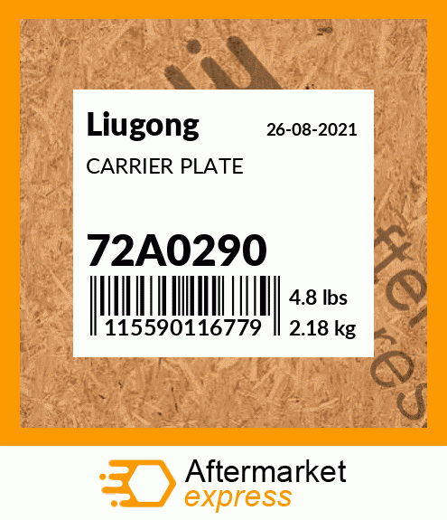 CARRIER PLATE 72A0290