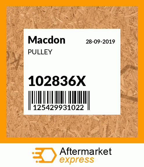 PULLEY 102836X