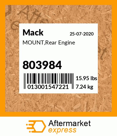 MOUNT,Rear Engine 803984