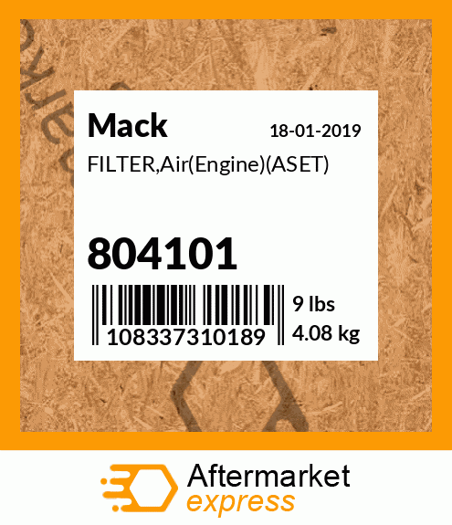 FILTER,Air(Engine)(ASET) 804101