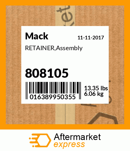 RETAINER,Assembly 808105