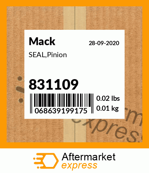SEAL,Pinion 831109