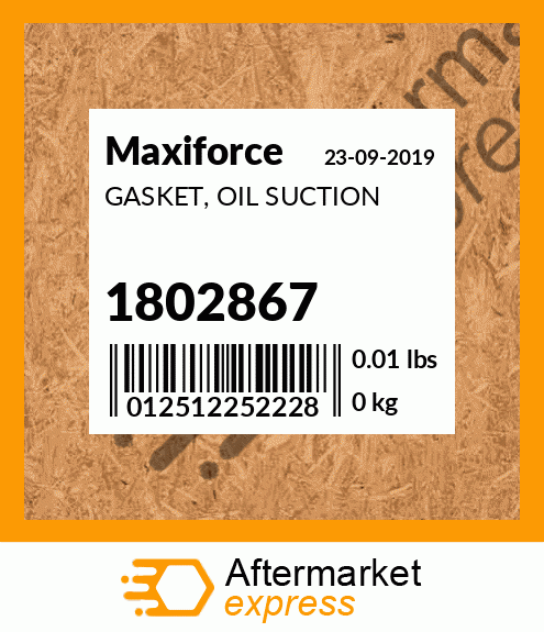 GASKET, OIL SUCTION 1802867