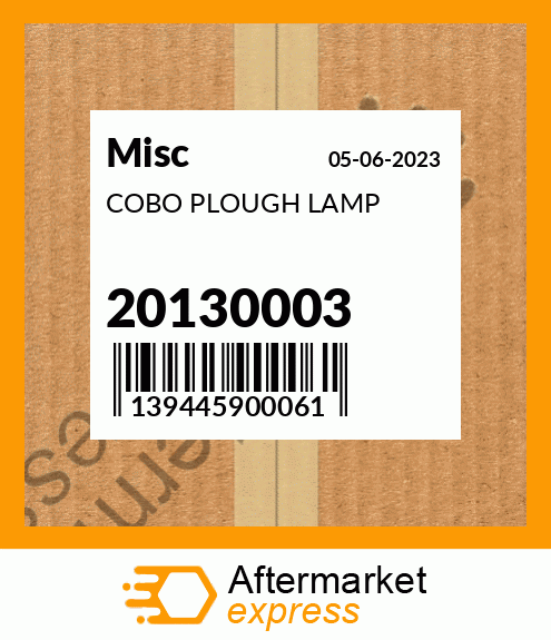 COBO PLOUGH LAMP 20130003