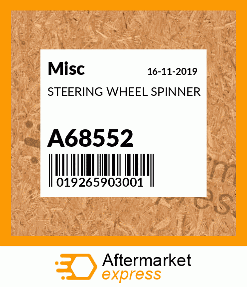STEERING WHEEL SPINNER A68552