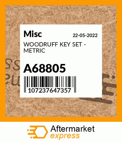 WOODRUFF KEY SET - METRIC A68805