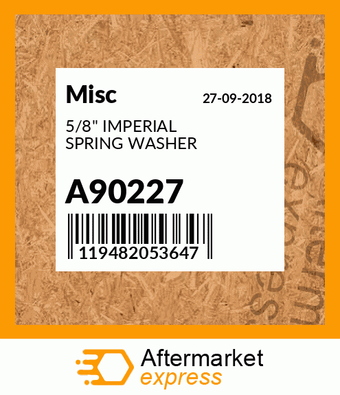5/8'' IMPERIAL SPRING WASHER A90227