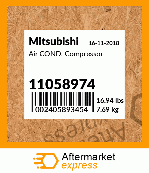 Air COND. Compressor 11058974