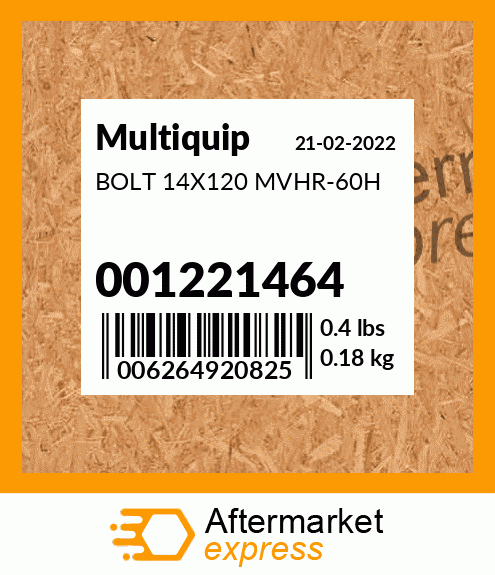 BOLT 14X120 MVHR-60H 001221464