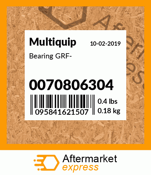 Bearing GRF- 0070806304