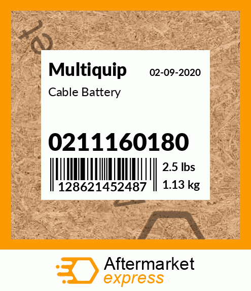 Cable Battery 0211160180