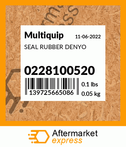 SEAL RUBBER DENYO 0228100520