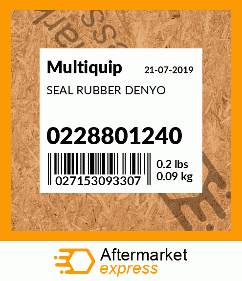 SEAL RUBBER DENYO 0228801240