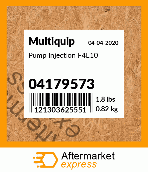 Pump Injection F4L10 04179573