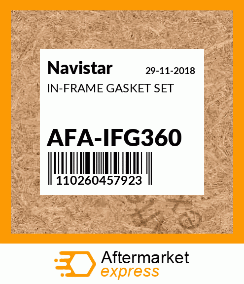 IN-FRAME GASKET SET AFA-IFG360