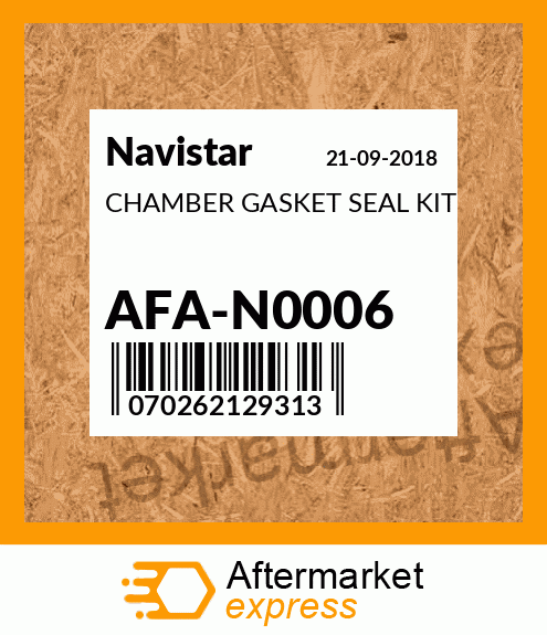 CHAMBER GASKET SEAL KIT AFA-N0006
