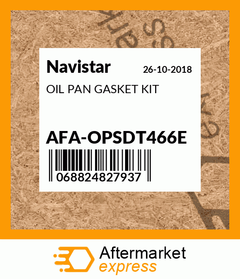OIL PAN GASKET KIT AFA-OPSDT466E