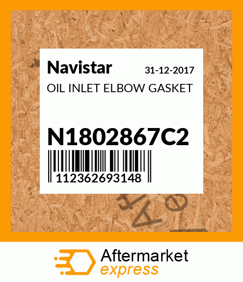 OIL INLET ELBOW GASKET N1802867C2