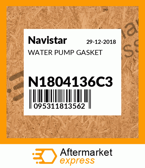 WATER PUMP GASKET N1804136C3