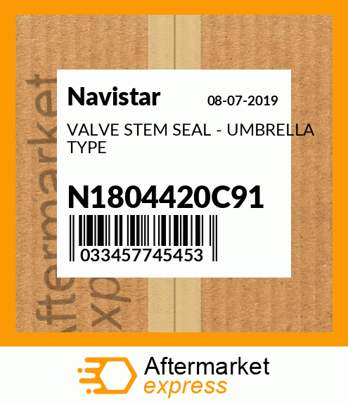 VALVE STEM SEAL - UMBRELLA TYPE N1804420C91