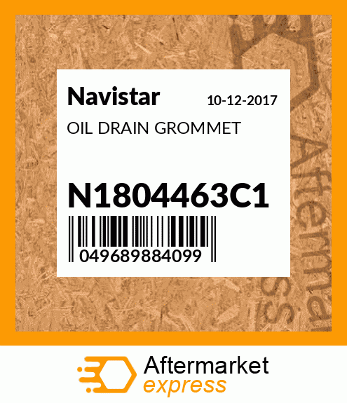 OIL DRAIN GROMMET N1804463C1