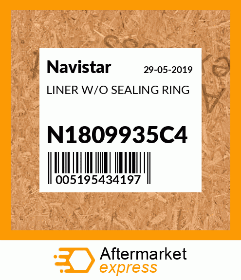 LINER W/O SEALING RING N1809935C4